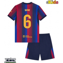 Barcelona Paez Gavi #6 Replica Home Minikit 2026-27 Short Sleeve (+ pants)